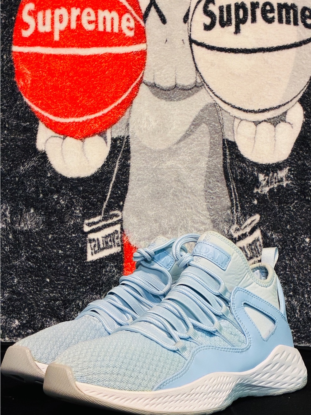 Jordan Men's Light Blue Athletic Sneakers
